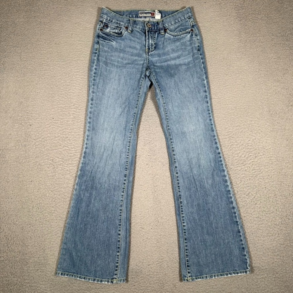 Old Navy Jeans Womens 1 28x30 Blue Ultra Low Waist Boot Cut Denim Y2K Preppy